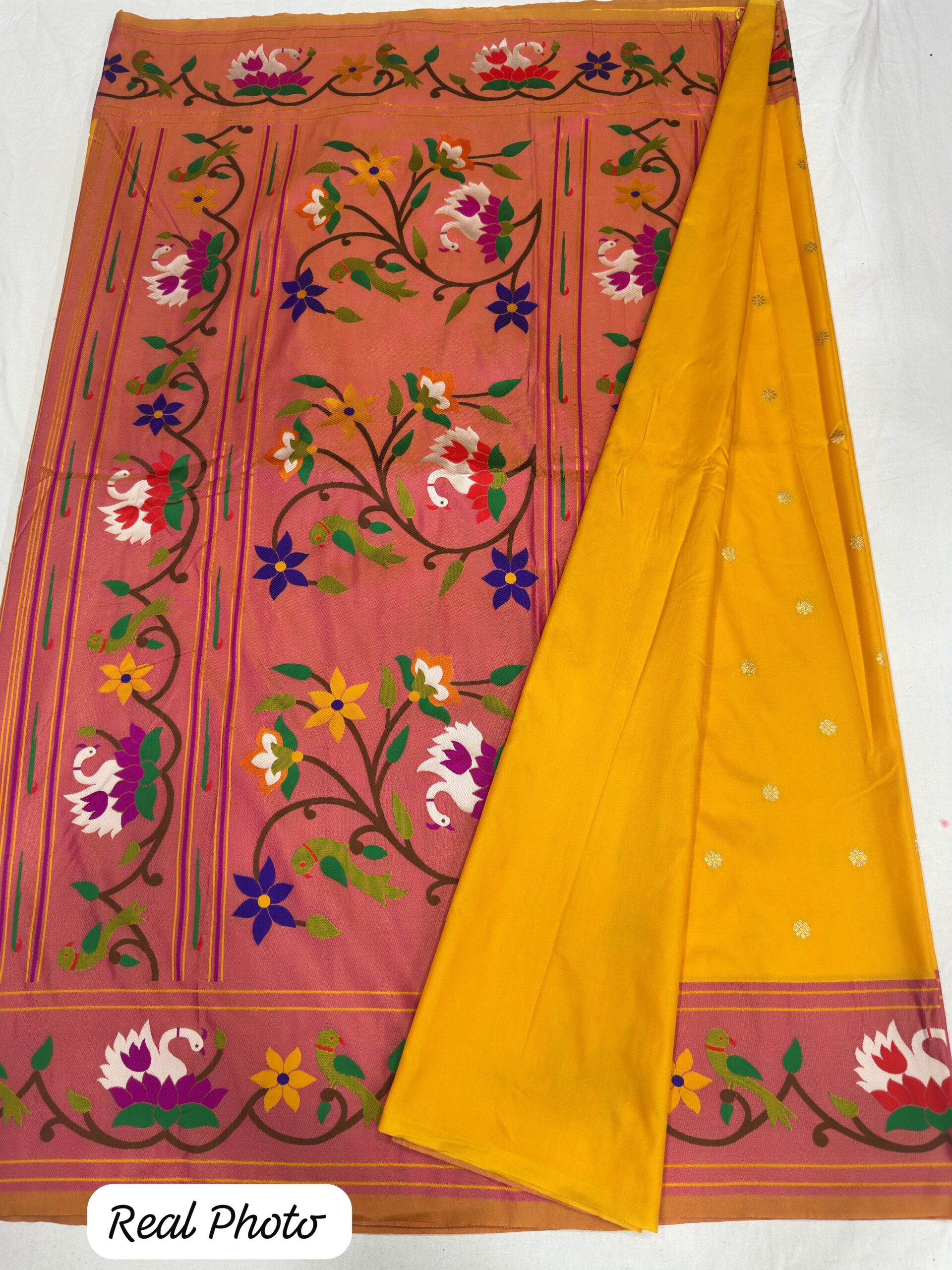 Trending Shilpa Shetty Paithani Saree – Soft Pethani Silk with Meenakari Pallu