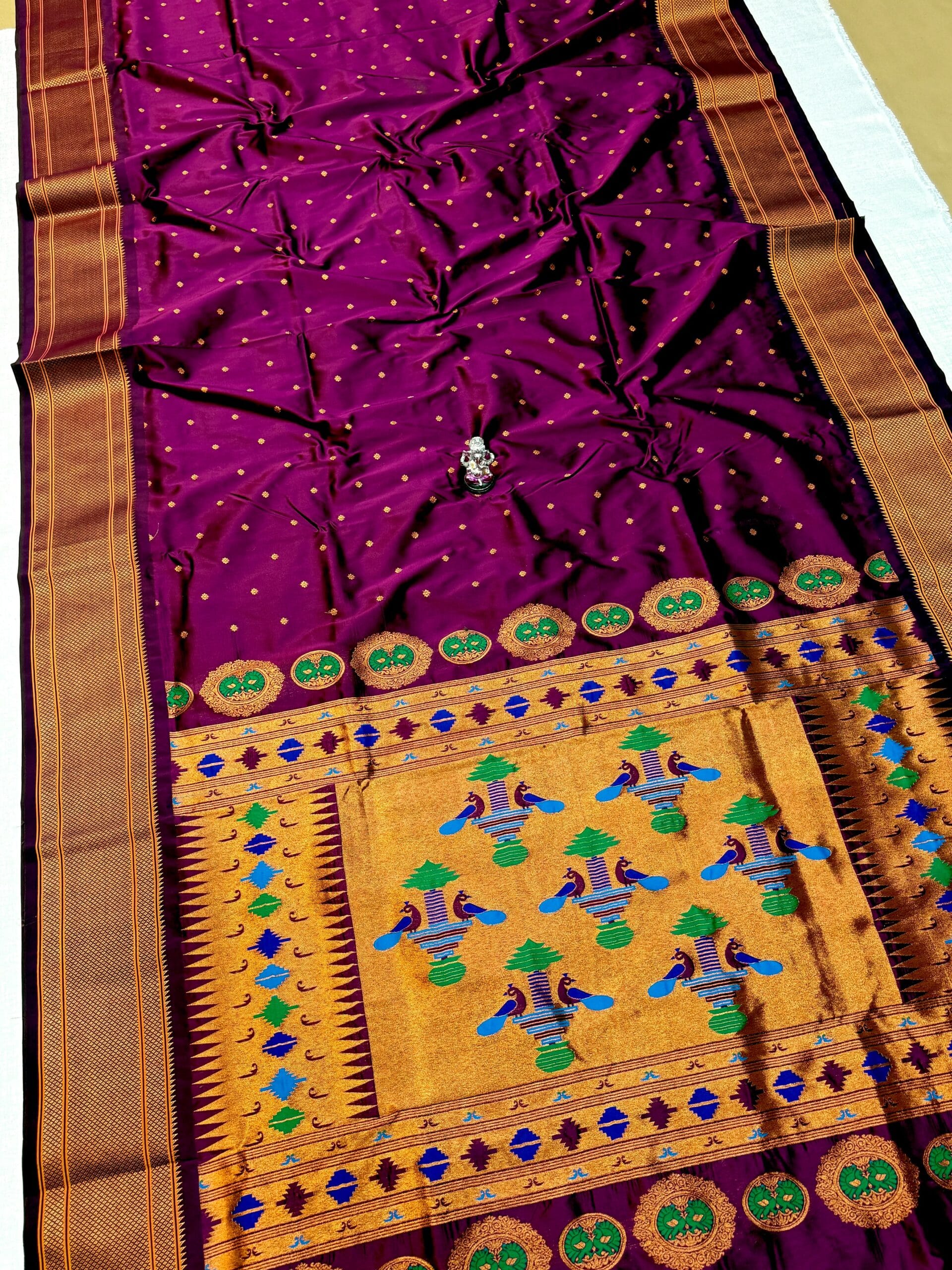 Colour Pallu Kalanjali Paithani – Rugved Collection