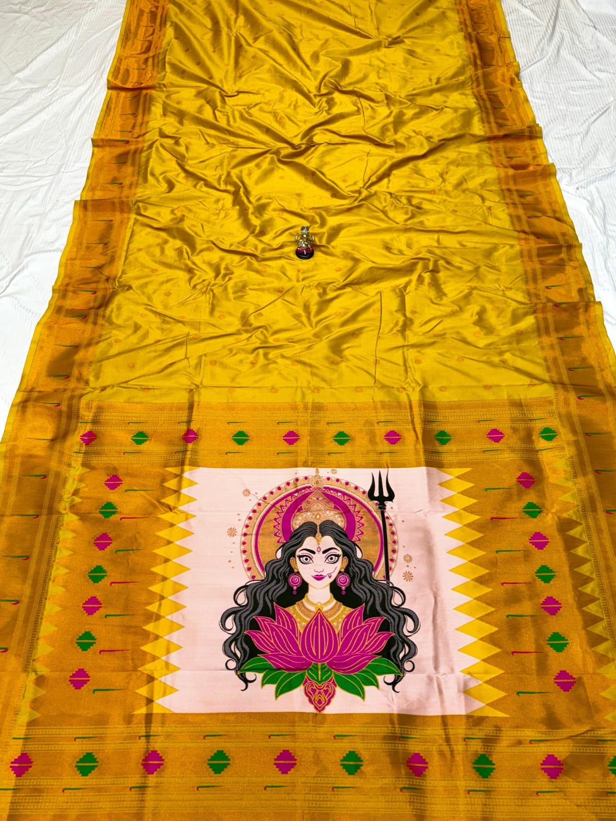 Navratri Special Adi Shakti Paithani by Rugved Collection