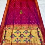 Semi Double Pallu Traditional 9 Vaar Paithani for Women
