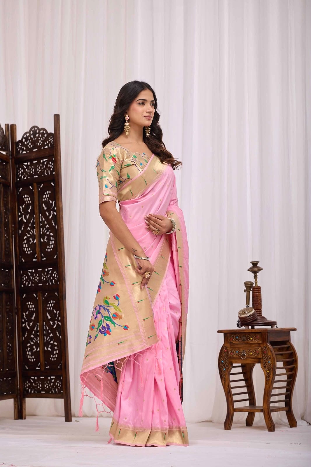 Designer Premium SOFT BANARASI Silk Ready To Wear Sarees