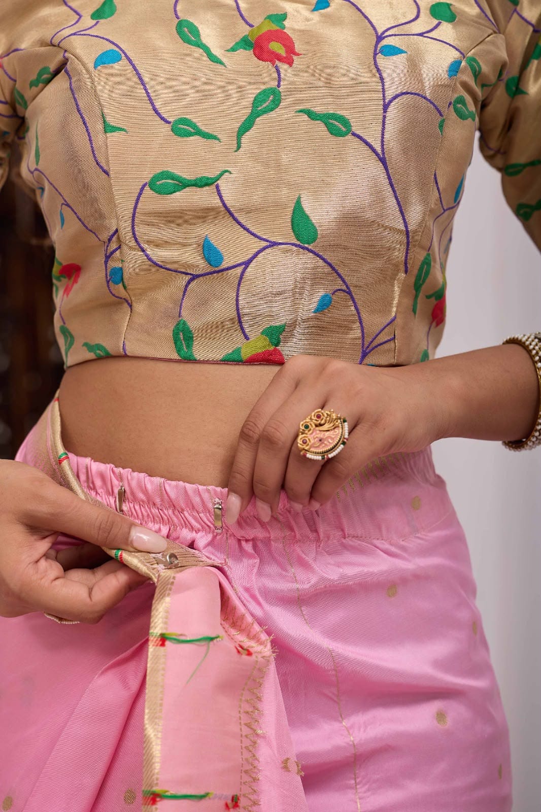 Designer Premium SOFT BANARASI Silk Ready To Wear Sarees