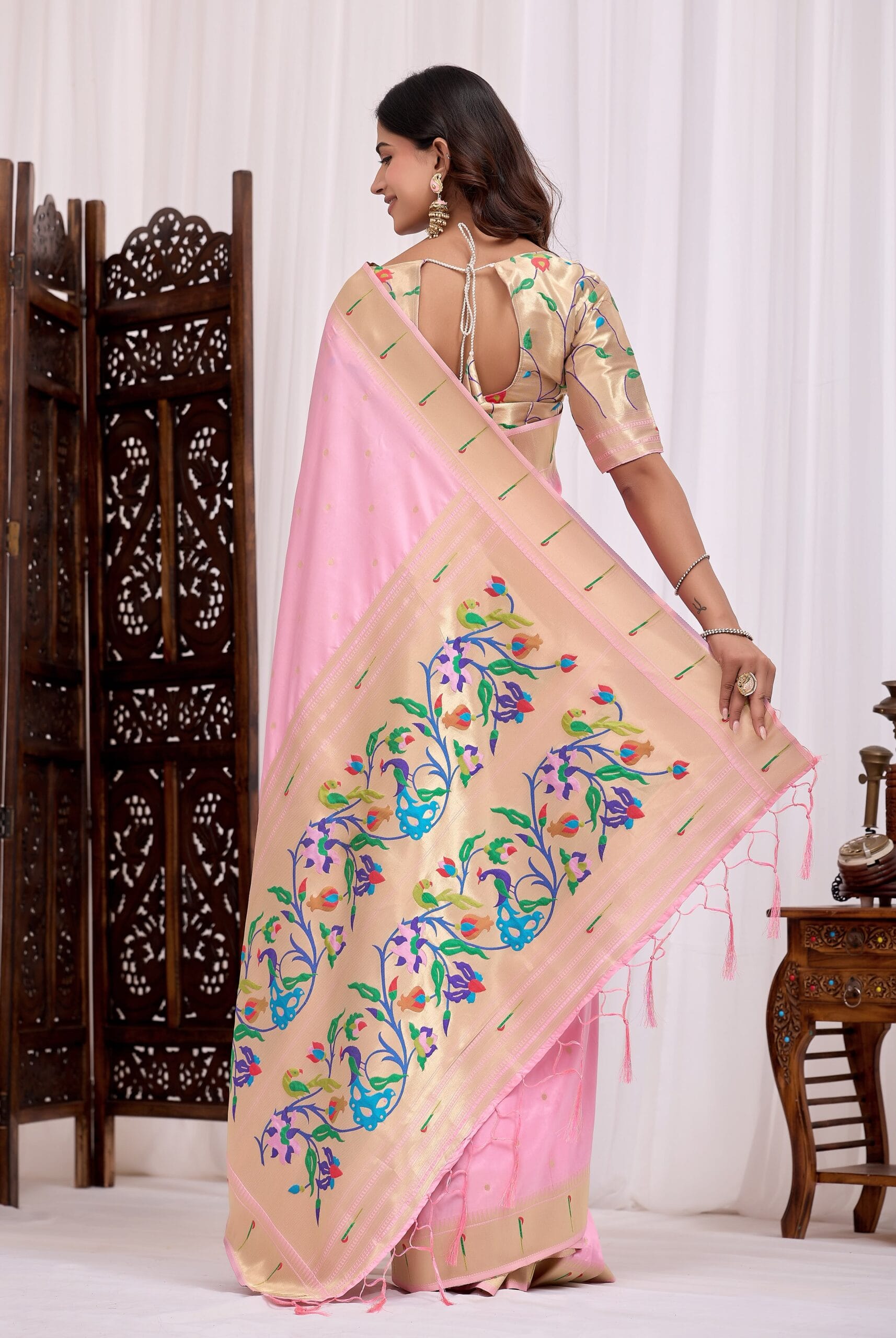 Designer Premium SOFT BANARASI Silk Ready To Wear Sarees