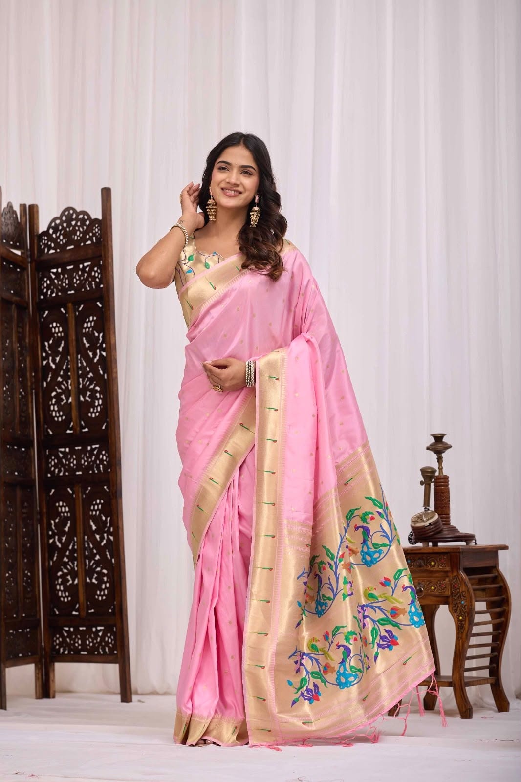 Designer Premium SOFT BANARASI Silk Ready To Wear Sarees