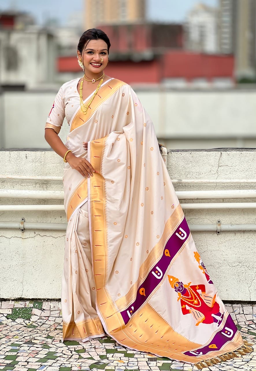 Vitthala Paithani Saree for Women - 8 Trendy Colors - Image 7