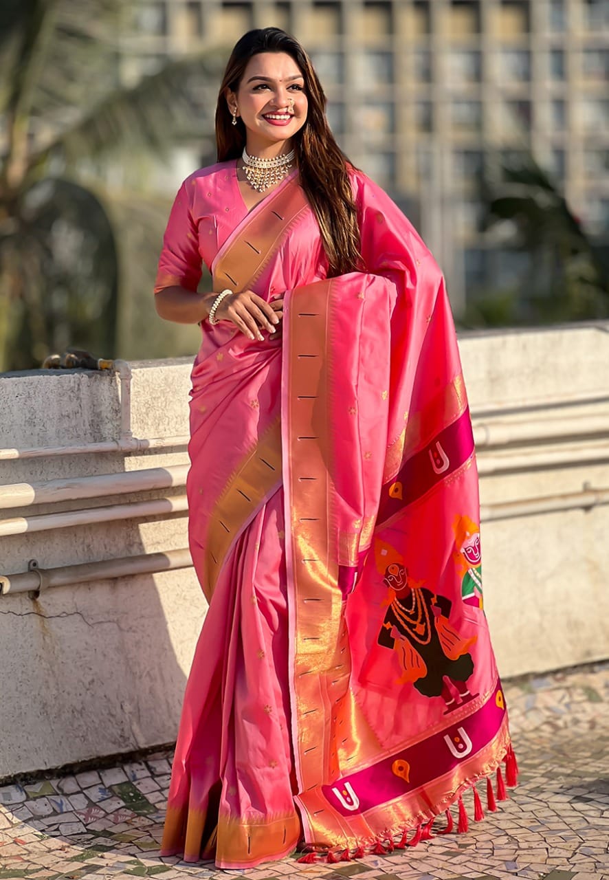 Vitthala Paithani Saree for Women - 8 Trendy Colors - Image 3